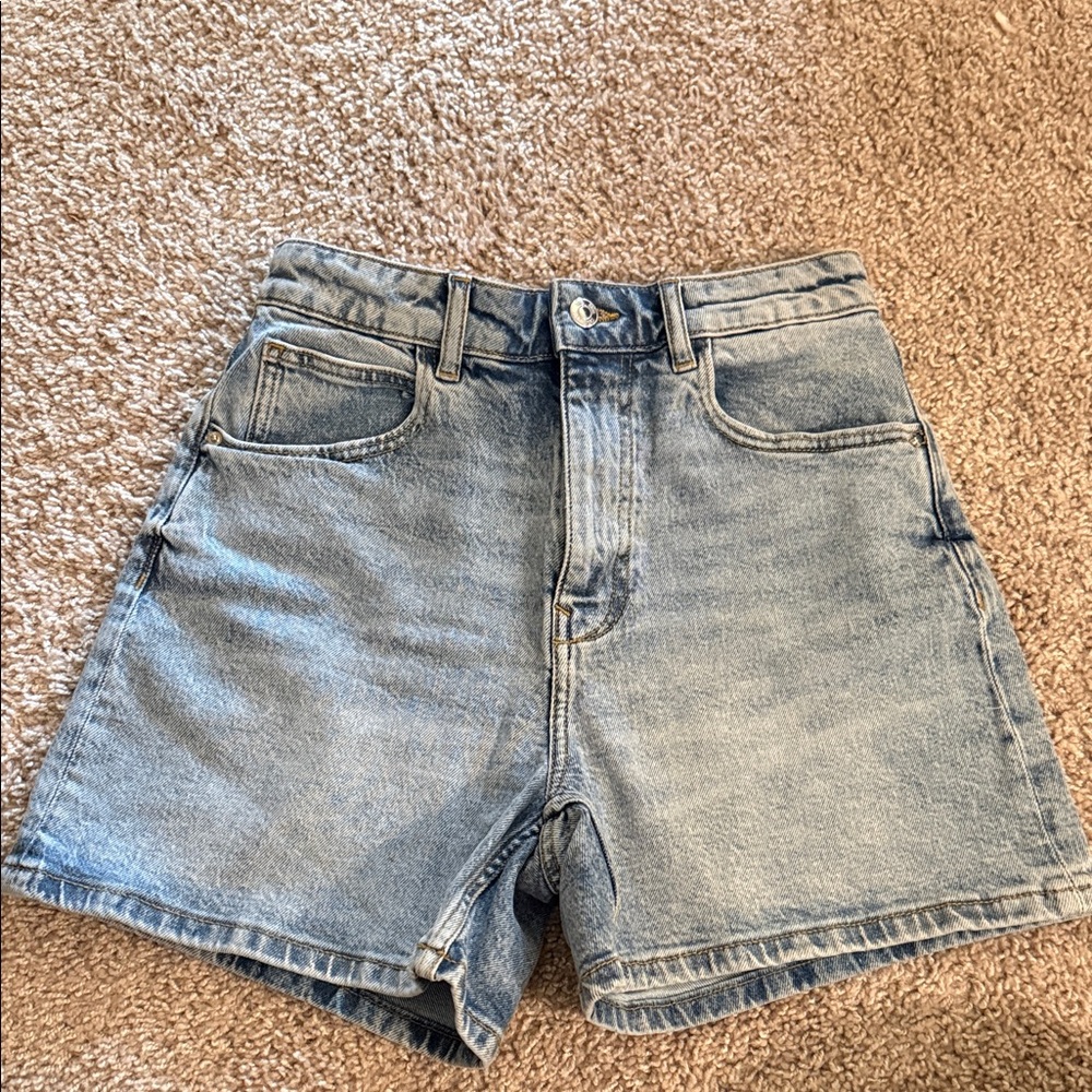 Zara Light Blue Jean Shorts 4